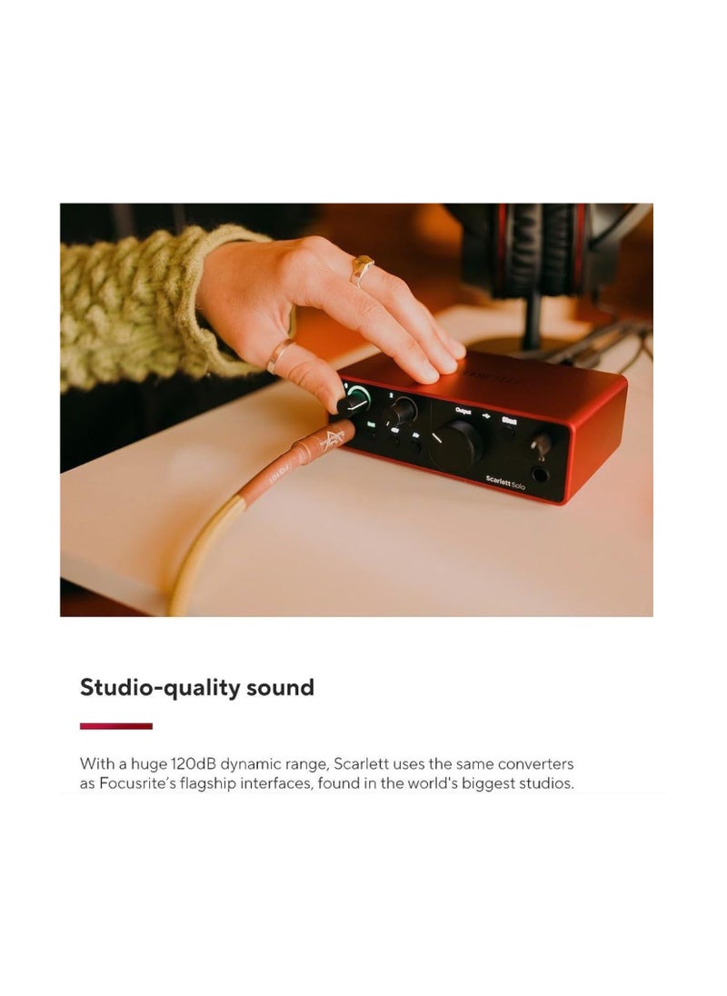 Focusrite - Scarlett Solo 4Th Generation Audio Interface - Image 1