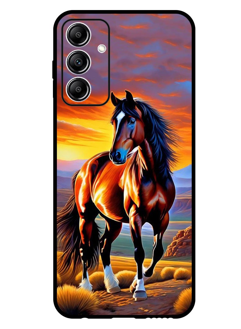 Theodor Protective Case Anti Scratch Shock Proof Bumper Cover For Samsung Galaxy A35 Horse Painting - Image 1