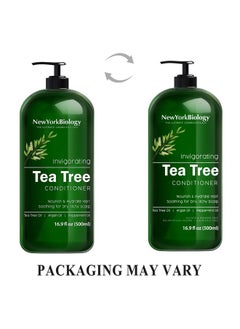 NEW YORK BIOLOGY THE ULTIMATE COSMECEUTICALS New York Biology Tea Tree Conditioner Deep Cleanser Relief For Dandruff And Dry Itchy Scalp Therapeutic Grade Helps Promote Hair Growth 16.9 Fl Oz  - Image 3