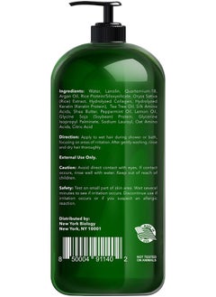 NEW YORK BIOLOGY THE ULTIMATE COSMECEUTICALS New York Biology Tea Tree Conditioner Deep Cleanser Relief For Dandruff And Dry Itchy Scalp Therapeutic Grade Helps Promote Hair Growth 16.9 Fl Oz  - Image 2
