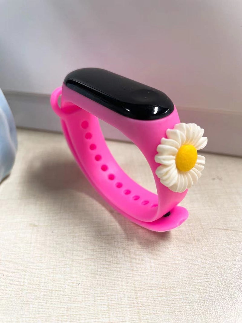 Crayon Shin-chan LED Waterproof Kids Watch Pink-Daisy