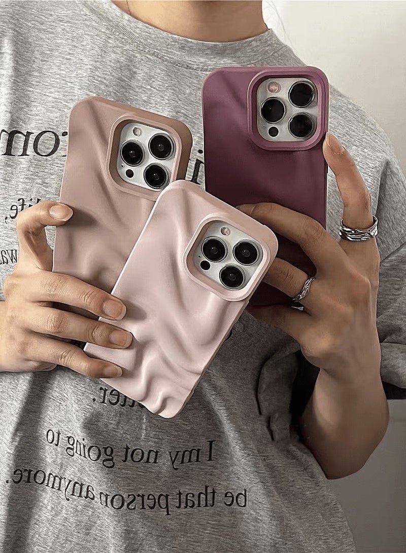 شي إن 3 قطع أغطية هواتف عصرية وأنيقة بتصميم متموج متوافقة مع ايفون ١٥  برو ماكس - Image 1