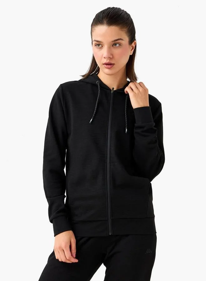 Kappa Kappa Zip Through Hoodie with Kangaroo Pockets