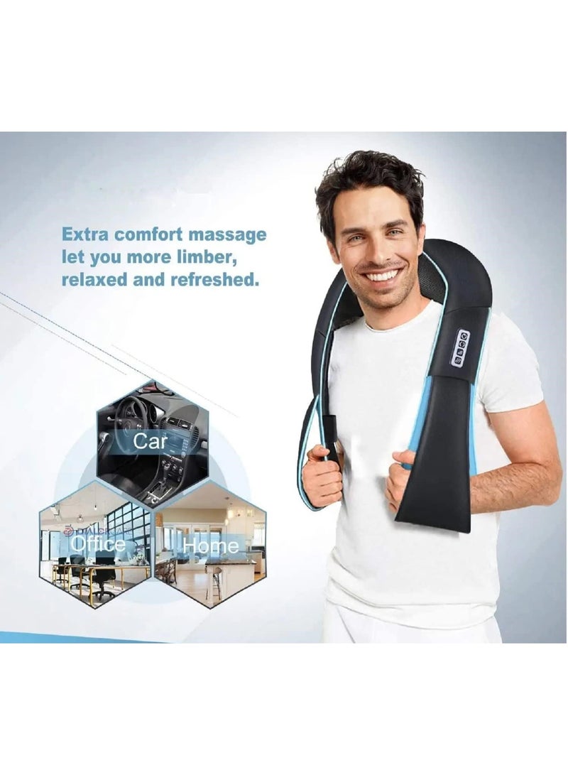 3D Electric Deep Tissue Massager - Neck, Shoulder & Back Pain Relief Device - Ergonomic Body Muscle Relaxation - Portable for Home, Office & Car Use - Image 4