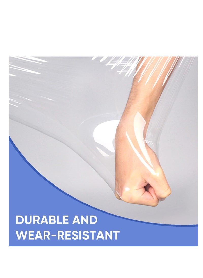 ECVV 3 Roll Clear Stretch Film Wrap - 500mm Heavy Duty Plastic Shrink Wrap for Pallet Wrap, Packing, Moving and Packaging - Cling Wrap, 1.20 kg, 400g core - Image 4