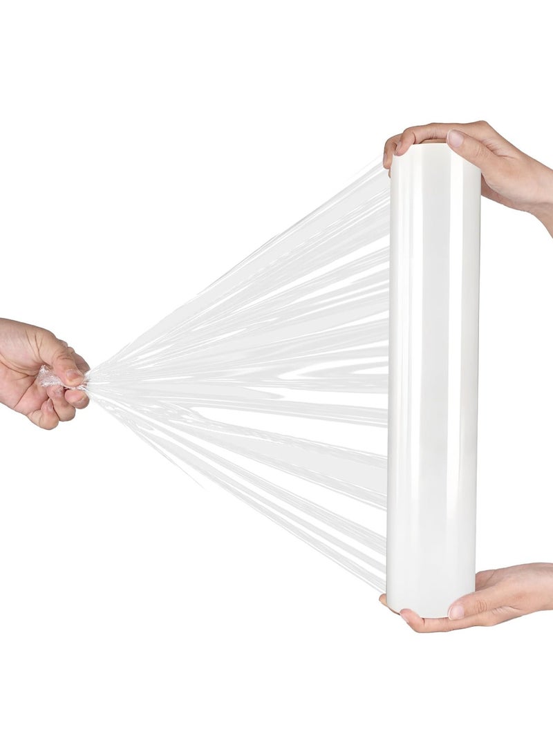 ECVV 3 Roll Clear Stretch Film Wrap - 500mm Heavy Duty Plastic Shrink Wrap for Pallet Wrap, Packing, Moving and Packaging - Cling Wrap, 1.20 kg, 400g core - Image 3