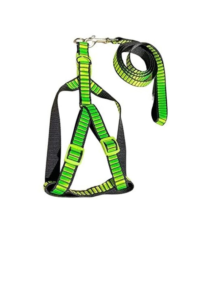 BohoBark 15 mm Army Type Printed Nylon Puppy Harness & Leash Set for Small & Medium Dogs - Pack of (1 Pcs - Harness + Leash) - Image 1