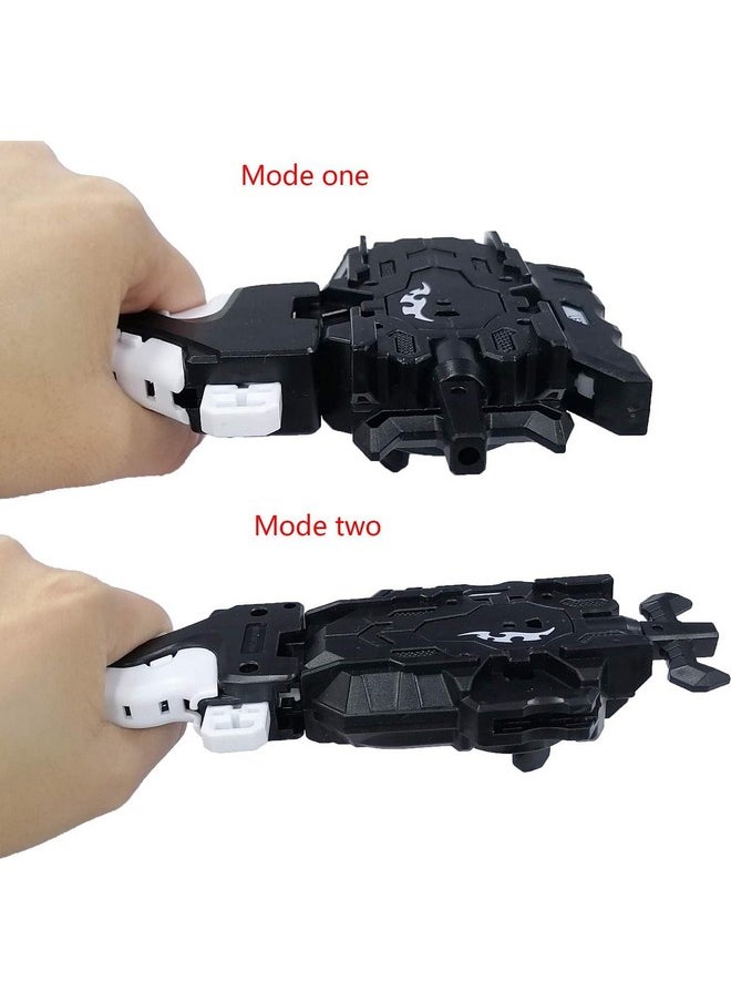 Maxbell - Maxbell Bey Gyro Blades Launcher and Grip, Light Sparking Battling Burst String Launcher Gyro Left&Right LR Spin Top Compatible with All Bey Burst Series Bey Battling Bey(Black) - Image 1