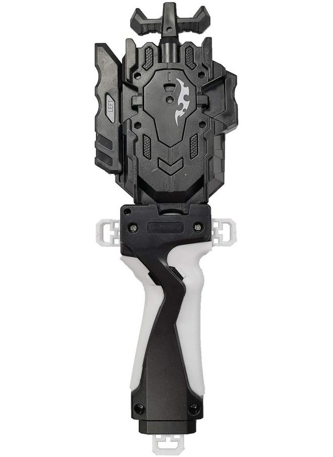 Maxbell - Maxbell Bey Gyro Blades Launcher and Grip, Light Sparking Battling Burst String Launcher Gyro Left&Right LR Spin Top Compatible with All Bey Burst Series Bey Battling Bey(Black) - Image 1