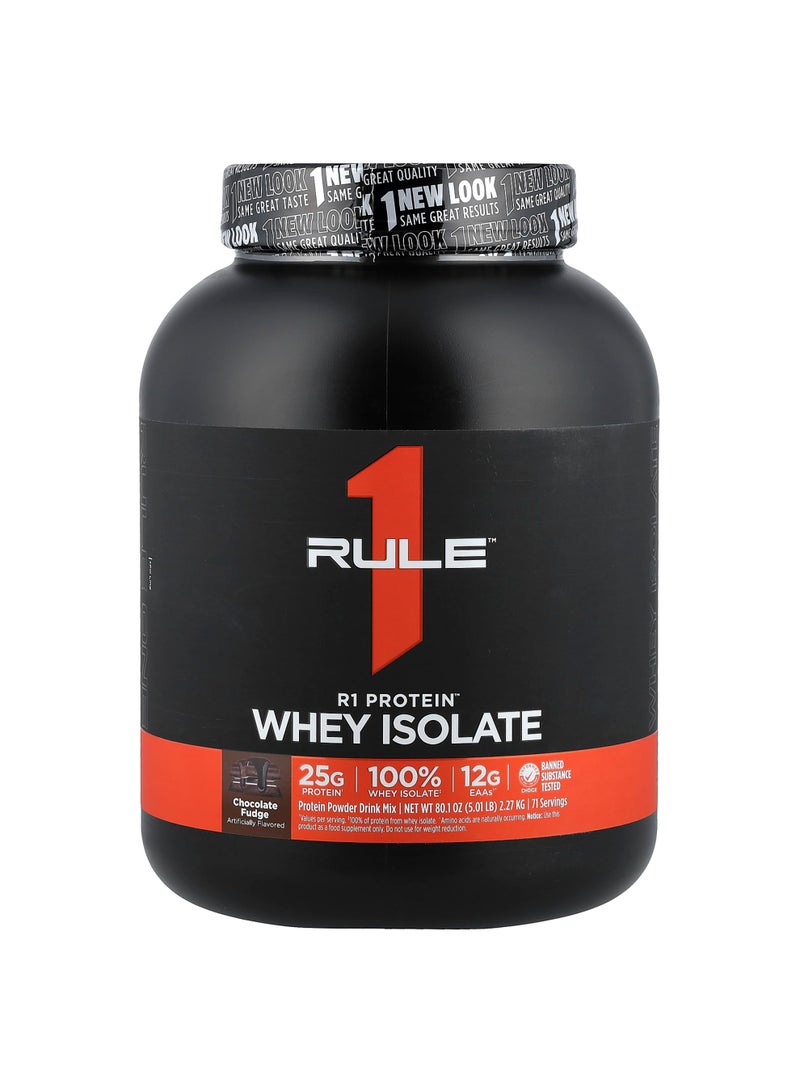 R1 Protein™ Whey Isolate, Chocolate Fudge, 5.01 lb (2.27 kg)