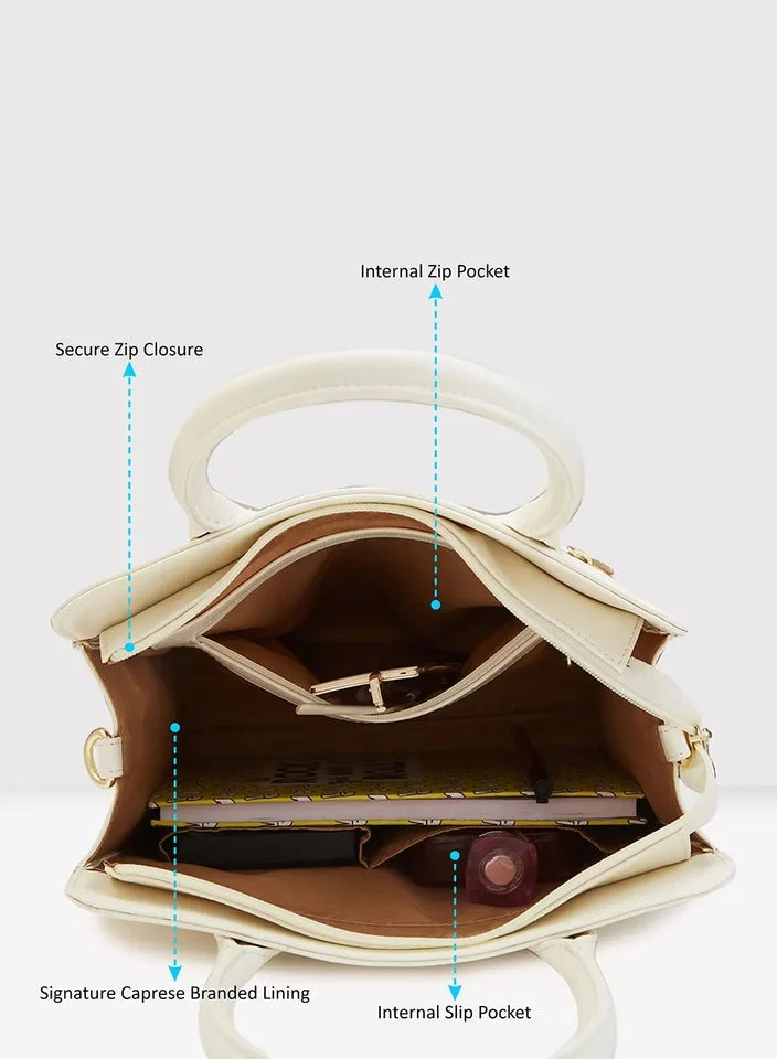 CAPRESE CAPRESE-ZETA TOTE MEDIUM VANILLA
