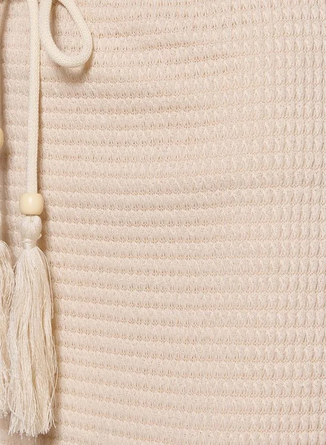 تواكستريمز 2Xtremz Maxi A-line Textured Skirt with Tie-Up
