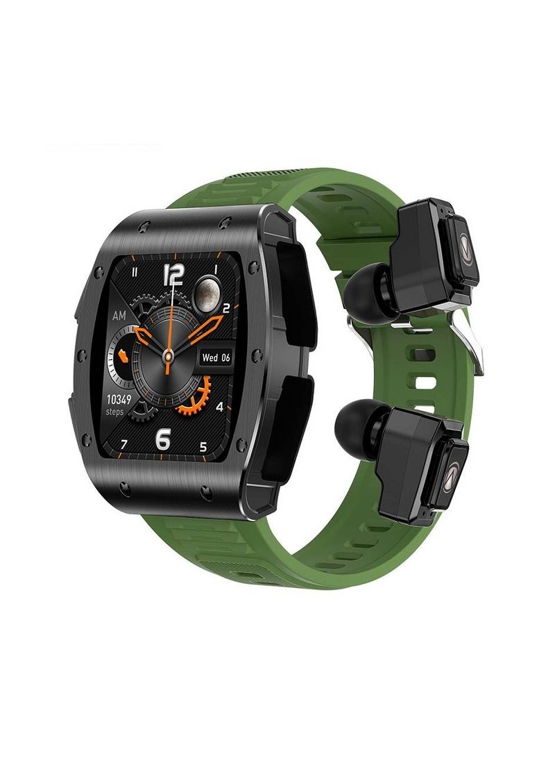 AROAQ JM09 Smart Watch TWS Two-In-One Bluetooth Call Multi-Sports Health Monitoring Watch - Image 1