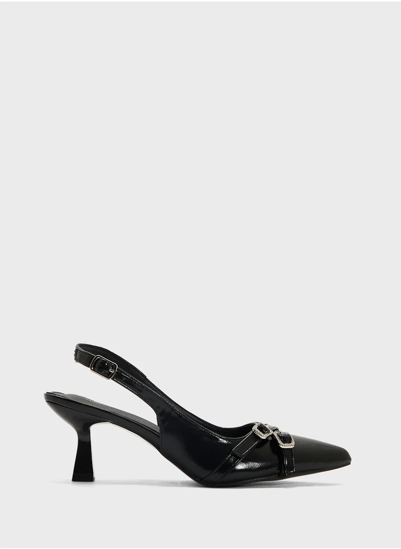 Ginger Sling Back Heeled Pump
