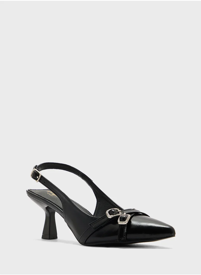 Ginger Sling Back Heeled Pump