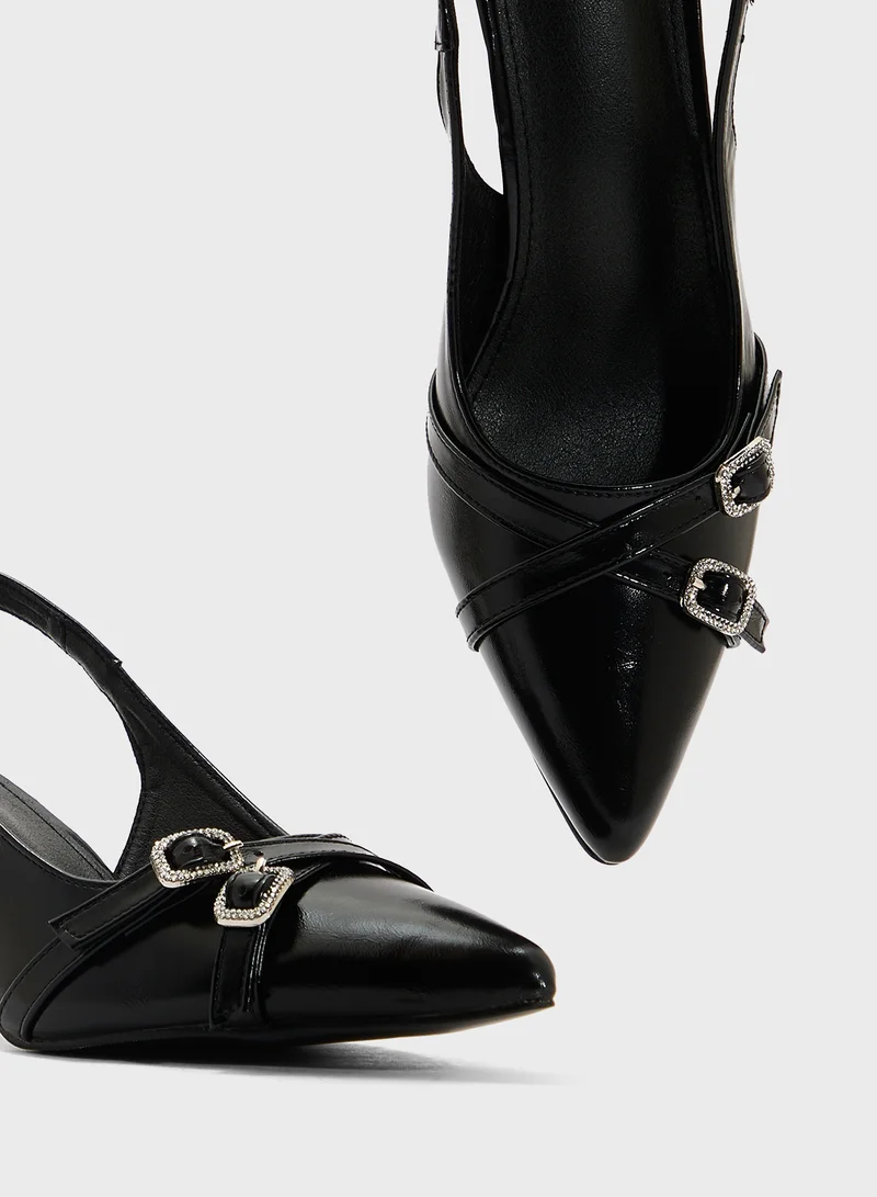 Ginger Sling Back Heeled Pump