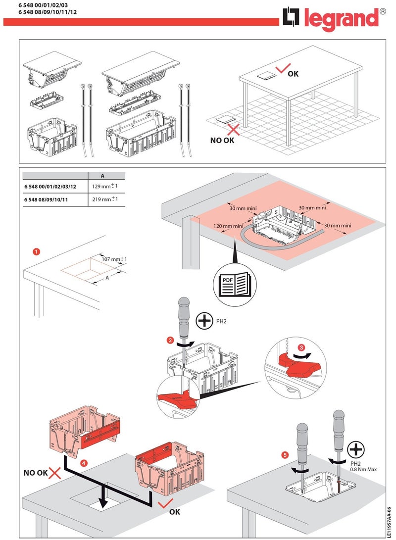 Legrand Incara Pop-Up Socket | Table Power Outlet with USB Charging | Concealed Desk & Conference Table Socket | Premium Furniture Power Module | Aluminum Finish - Image 4