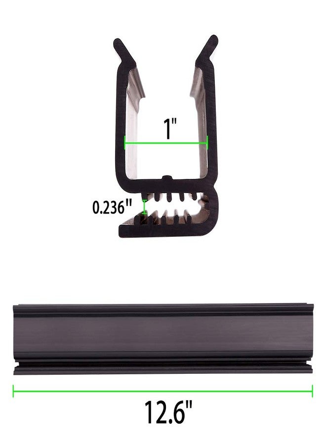 10L0L Windshield Sash Clips for Club Car DS & Precedent Golf Cart, Windshield Frame Hinge Retaining Holder Hardware OEM: 101444101 102163001, 12.4 inch Set of 2 - Image 5