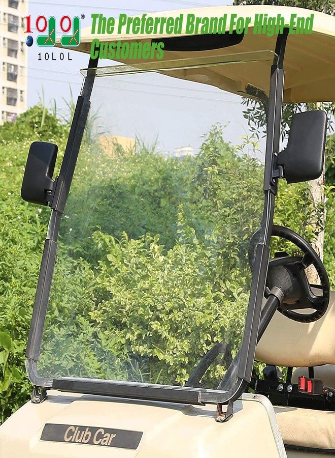 10L0L Windshield Sash Clips for Club Car DS & Precedent Golf Cart, Windshield Frame Hinge Retaining Holder Hardware OEM: 101444101 102163001, 12.4 inch Set of 2 - Image 2