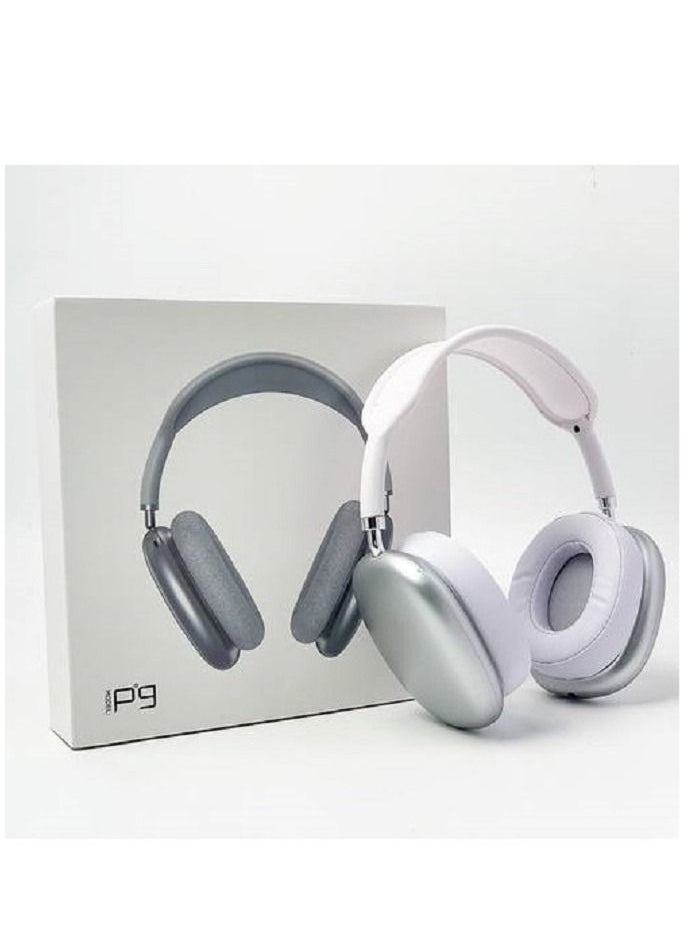 P9 Air Max P9 Bluetooth Headphones Over the Ear Silver  - Image 1