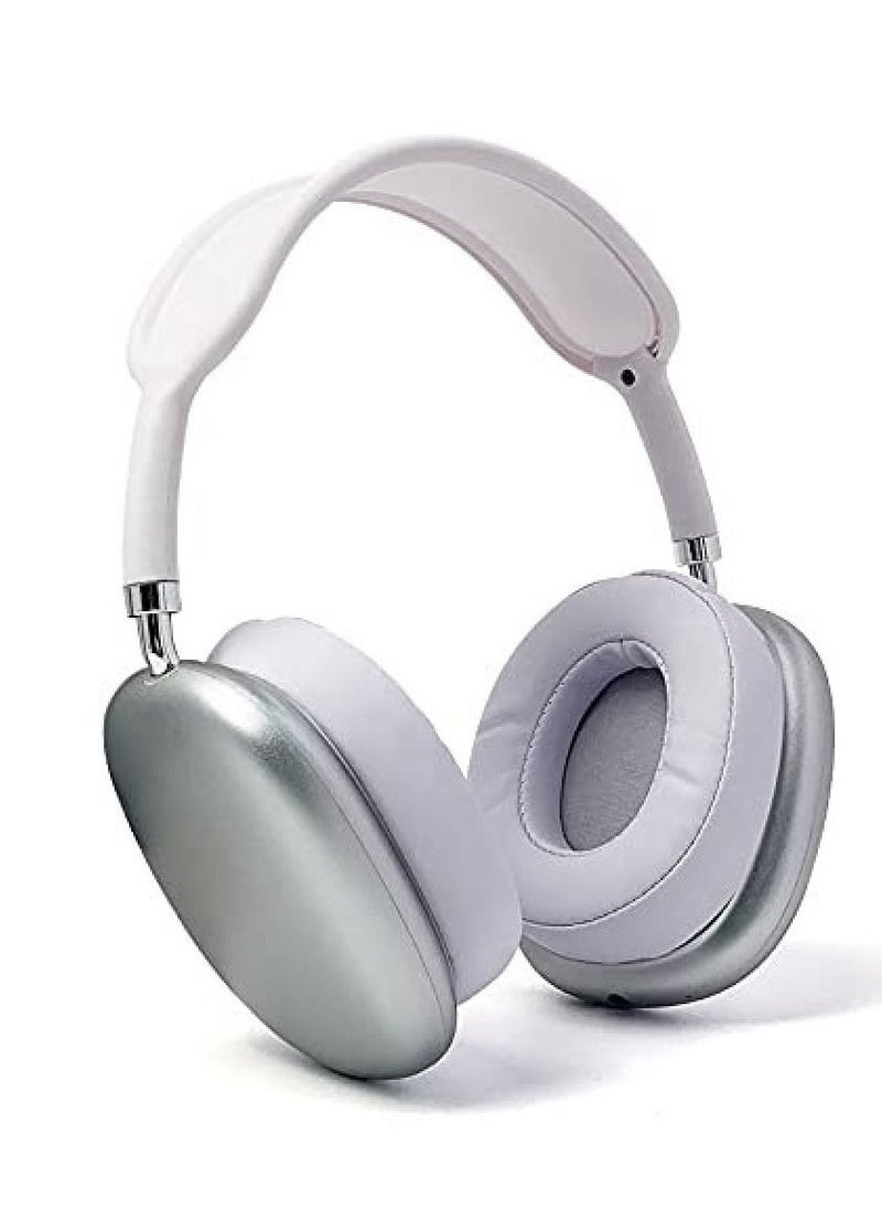 P9 Air Max P9 Bluetooth Headphones Over the Ear Silver  - Image 2