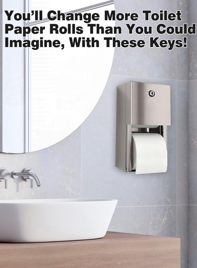 Mellbree 2055 Keys Compatible for Bradley Toilet Paper Dispenser, Toilet Tissue and Soap Dispensers, 5-Pack - Image 3