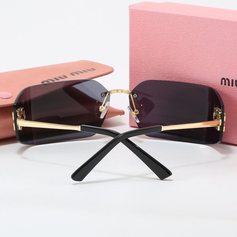 نظارات شمسية فاخرة Miu Miu مصنوعة في إيطاليا مع ميزات ركوب الدراجات وحماية من الأشعة فوق البنفسجية - Image 5