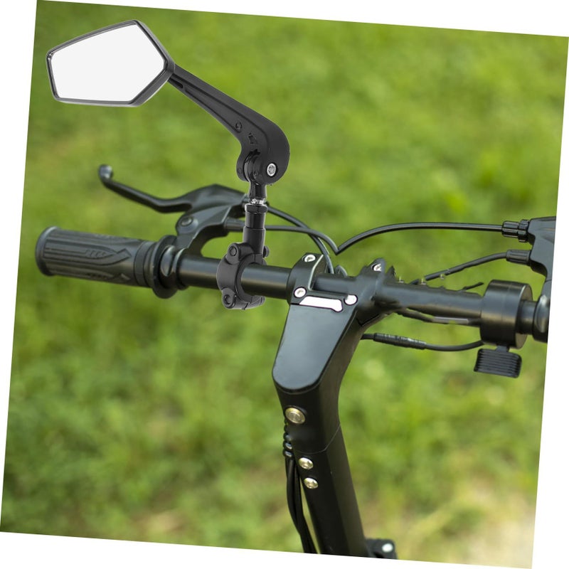 Rotatable Adjustable Bike Handlebar Rearview Mirror Wide Field of View Easy Install - Image 5
