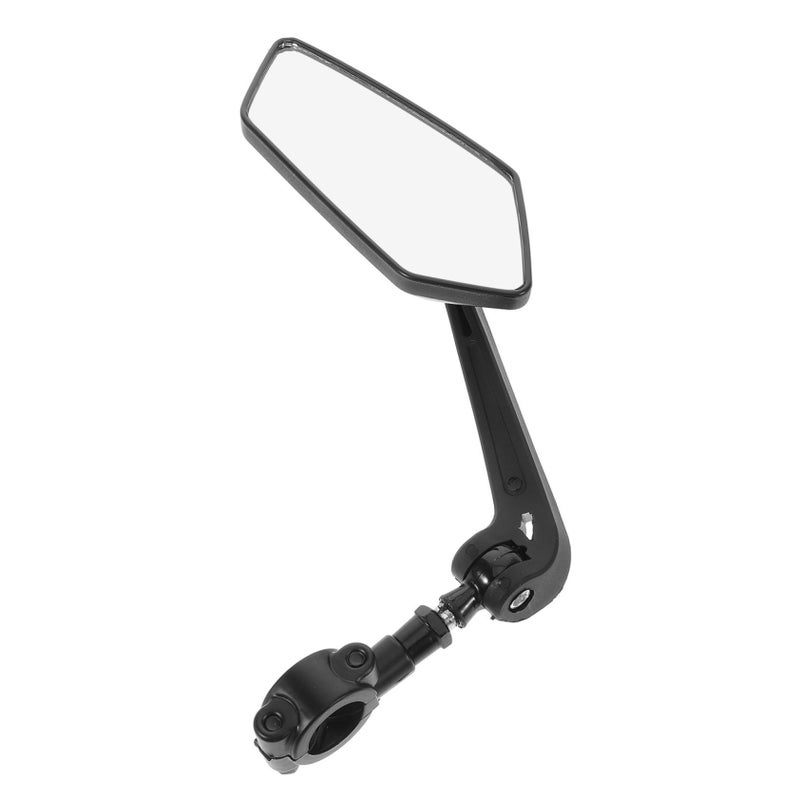 Rotatable Adjustable Bike Handlebar Rearview Mirror Wide Field of View Easy Install - Image 1
