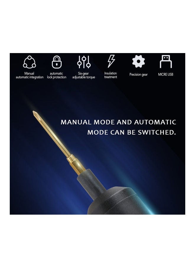 NIBEMINENT - Electric Screwdriver Six Adjustable Gear Multicolour - Image 1