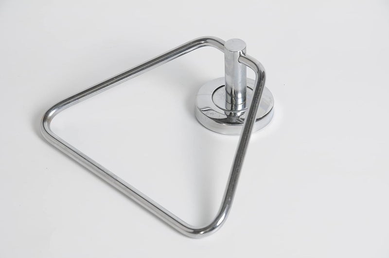Stainless Steel Bathroom Towel Napkin Ring Rod Chrome Finished Towel RingTriangular 7 inch  - Image 4