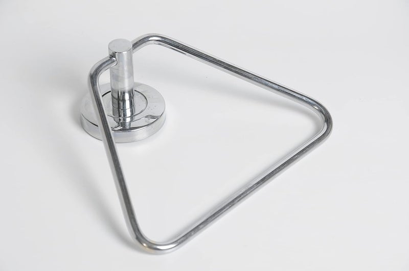 Stainless Steel Bathroom Towel Napkin Ring Rod Chrome Finished Towel RingTriangular 7 inch  - Image 2