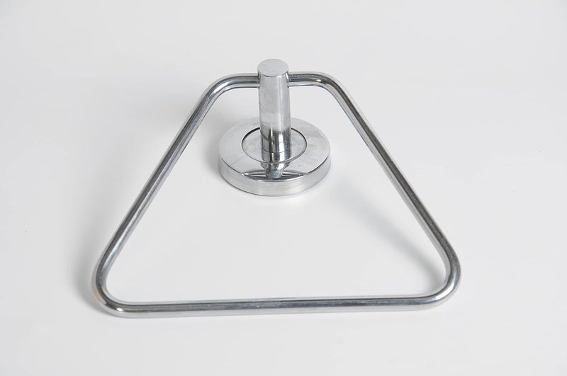 Stainless Steel Bathroom Towel Napkin Ring Rod Chrome Finished Towel RingTriangular 7 inch  - Image 1