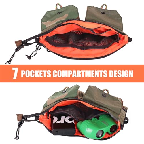 RE ROUGH ENOUGH Rough Enough Tactical Crossbody Bag Sling Bag for Men Cell Phone Purse With Shoulder Detachable Camera Strap Travel Adventure Outdoor Gear Camo Cordura - Image 3