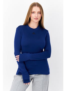 Women Sportswear Fit Long Sleeve Training Sweater, Dark Blue - pzsku/ZDA5E4450BA8044077F65Z/45/_/1737642165/302e4618-0d54-4f0a-bb27-e6015fa51ae8