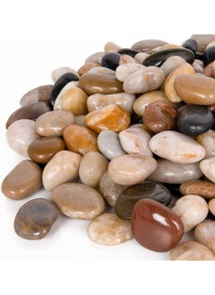 Generic 10LBS (4.5KG) Decorative Rocks for Plants and Garden Landscaping Polished River Stone for Outdoor Decor, 1-1 3/4 Inch  - Image 1