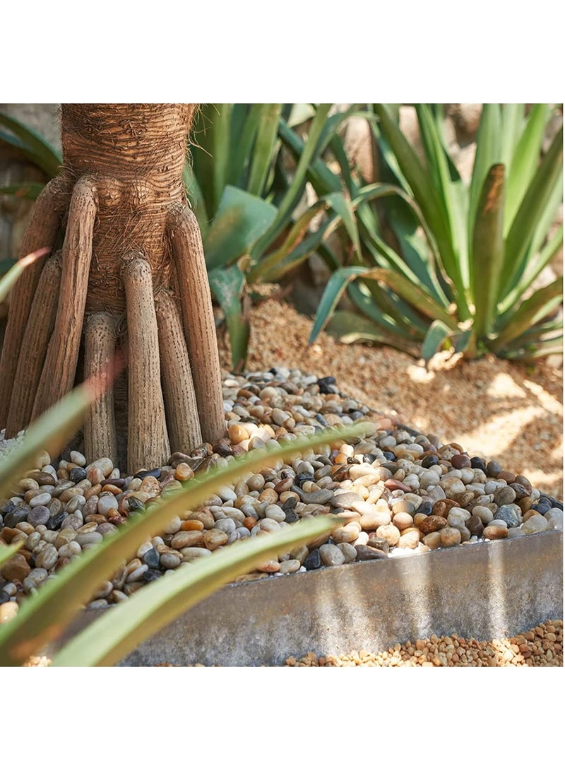 Home zone 10LBS (4.5KG) Decorative Rocks for Plants and Garden Landscaping Polished River Stone for Outdoor Decor, 1-1 3/4 Inch  - Image 5