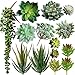 Supla Pack of 14 Assorted Artificial Succulents Picks Textured Aloe Faux Succulent Pick Succulent Stems Fake Succulent - Image 2