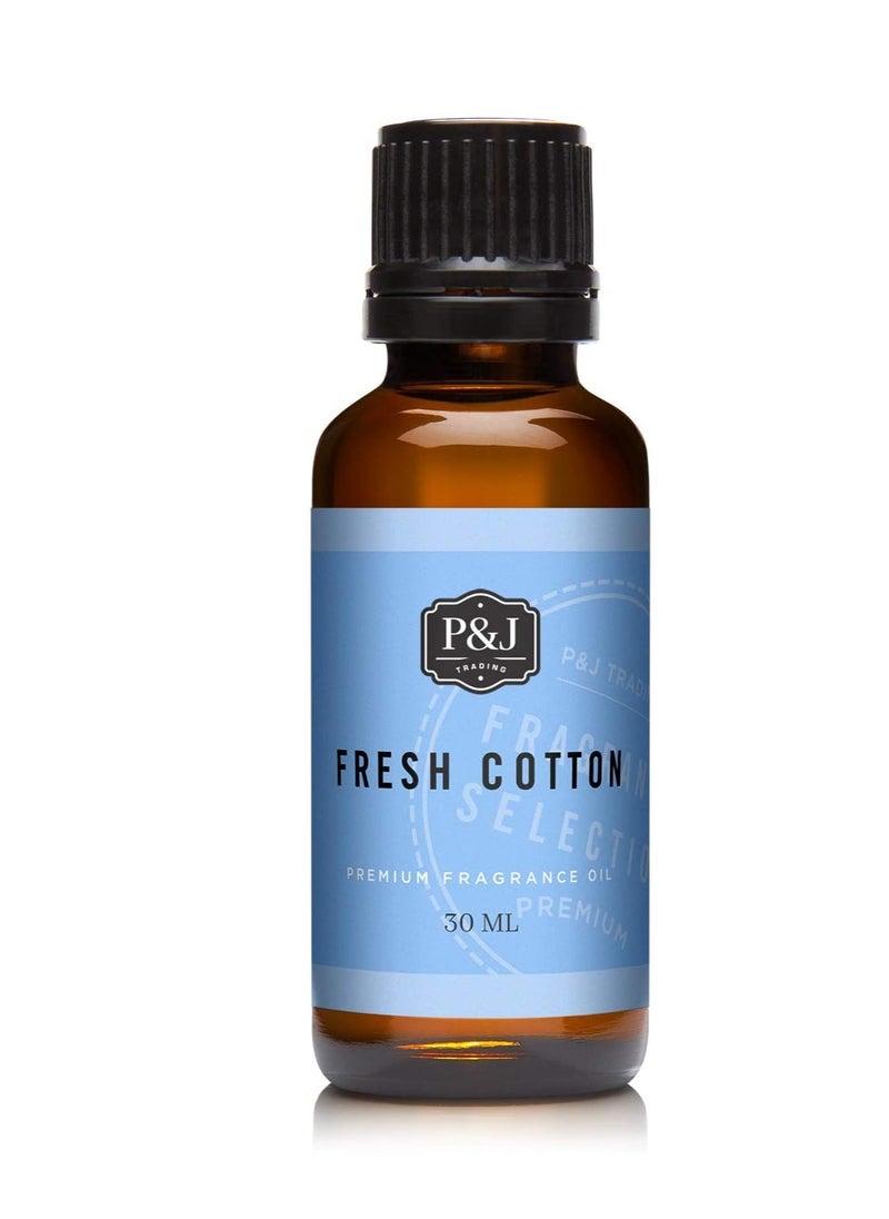 P&J Trading P&J Trading Fresh Cotton Scented Oil 30ml Fragrance Oil for Candle Making Soap Making Diffuser Oil  - Image 1