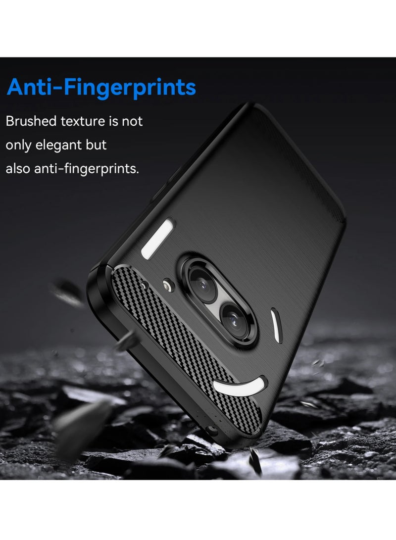 For Nothing Phone 2A Silicone Cover Black - Premium 2.0mm TPU Silicon, Enhanced Camera Protection with Lens Shield, Shockproof & Water-Proof Cover for Nothing Phone 2A - Image 3