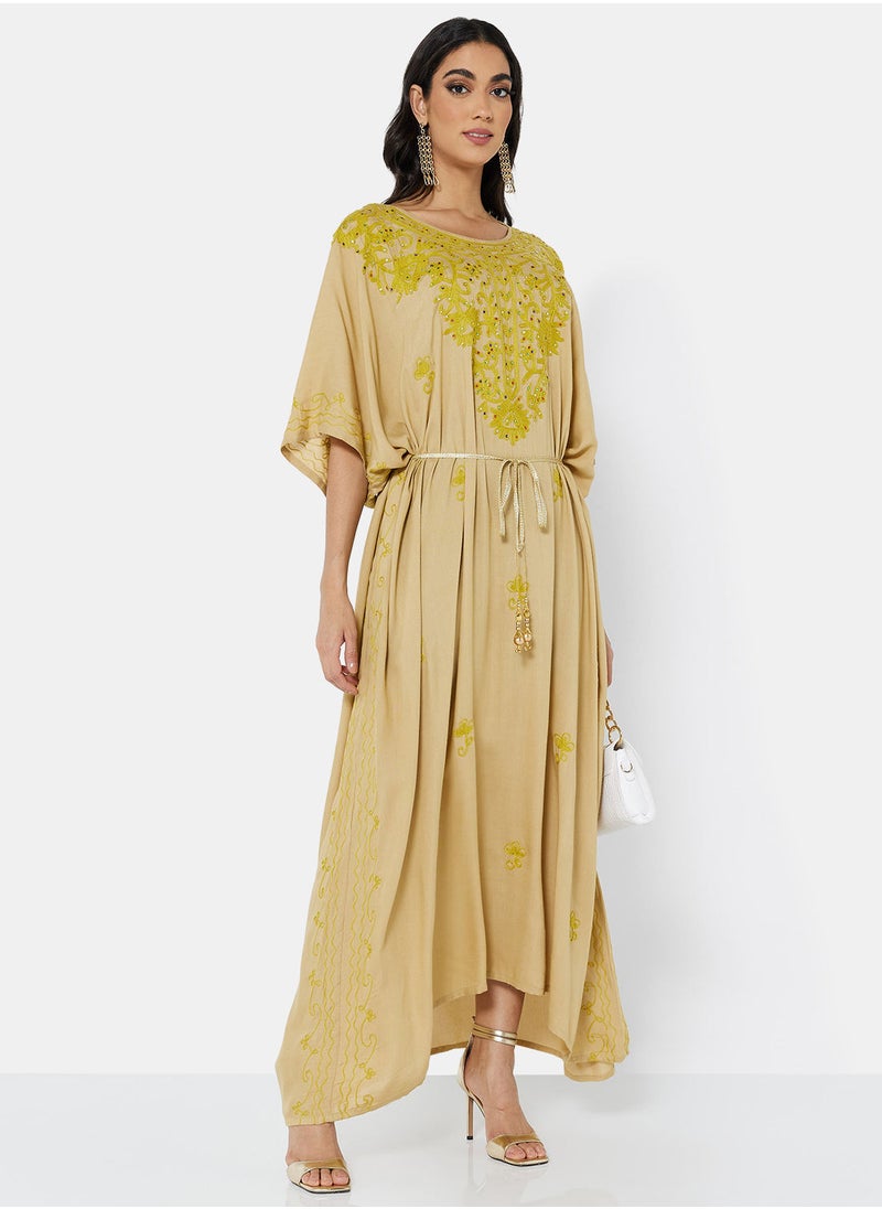 ARABIAN CLOSET EMBROIDERED KAFTAN  - Image 3