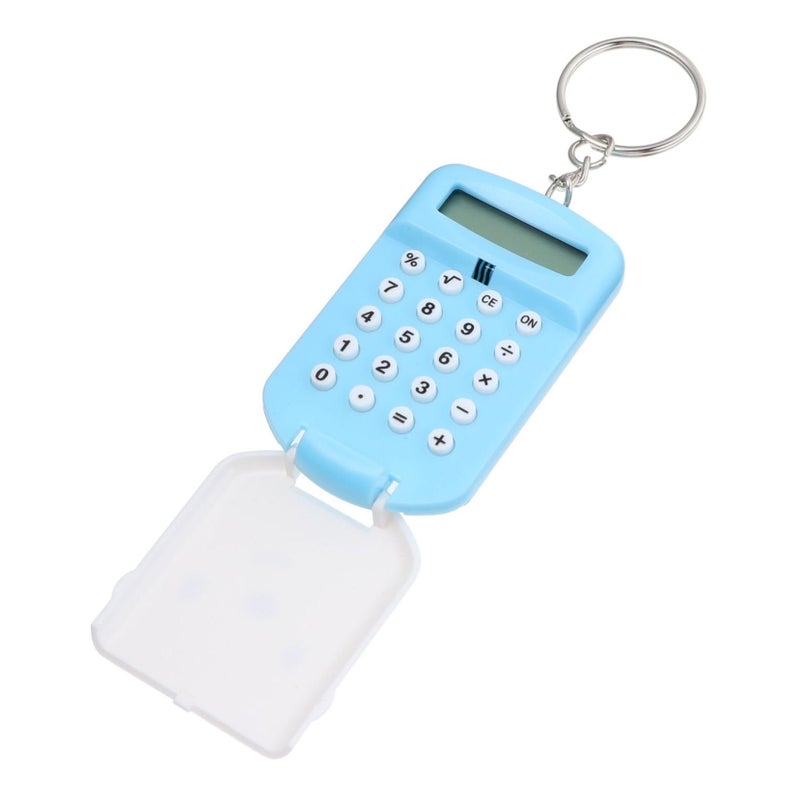 2Pcs Portable Mini Calculator For Students Lightweight Exam Tool Pink And Blue - Image 2