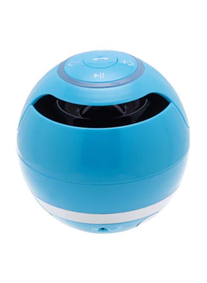 NIBEMINENT Portable Wireless Bluetooth Subwoofer With Mic Blue