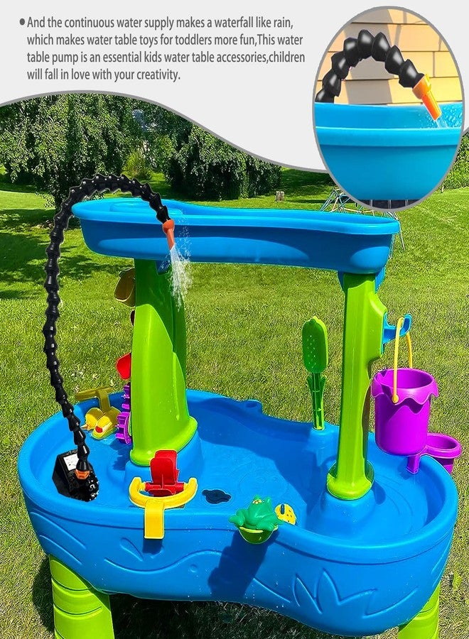 Aacabo Water Table Pump,Universal joint pipe Water Table Pump,Kids Water Table Accessories,Fun Summer Outdoor Water Game Toys for Kids - Image 4
