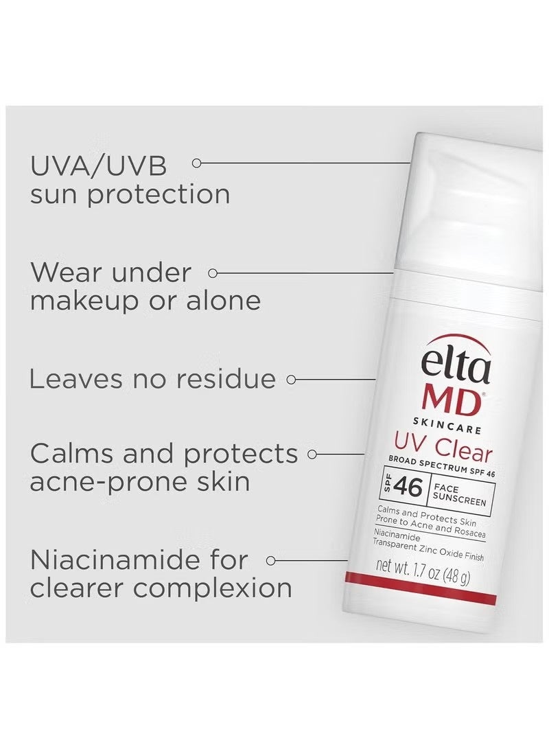 EltaMD Tinted UV Clear Facial Sunscreen With SPF  46 - Image 2