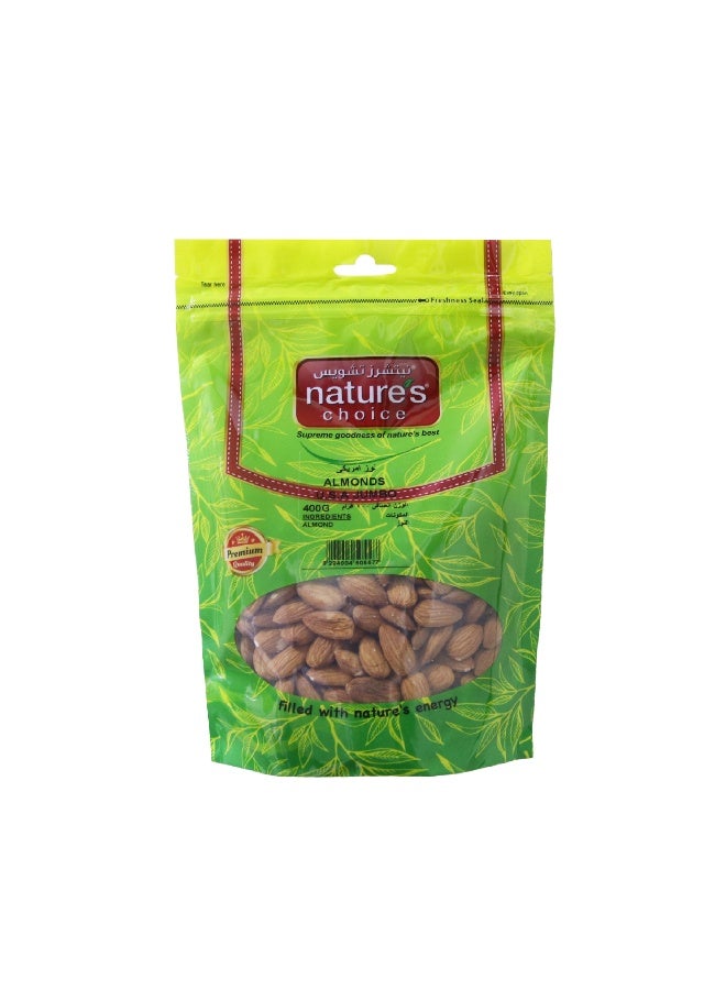 Nature's Choice Almonds U.S.A Jumbo, 400 Gm - Image 1