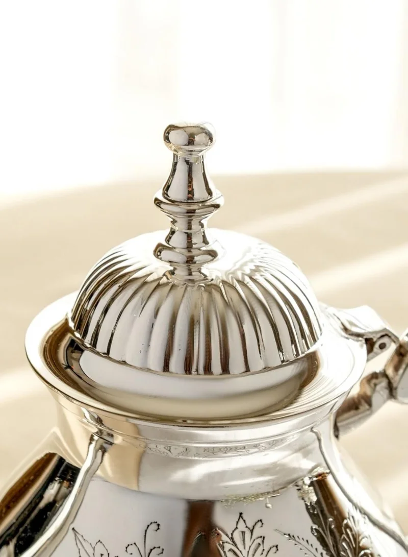 Casa Quesera ELEGANT SILVER PLATED BRASS TEA KETTLE BY QUESERA