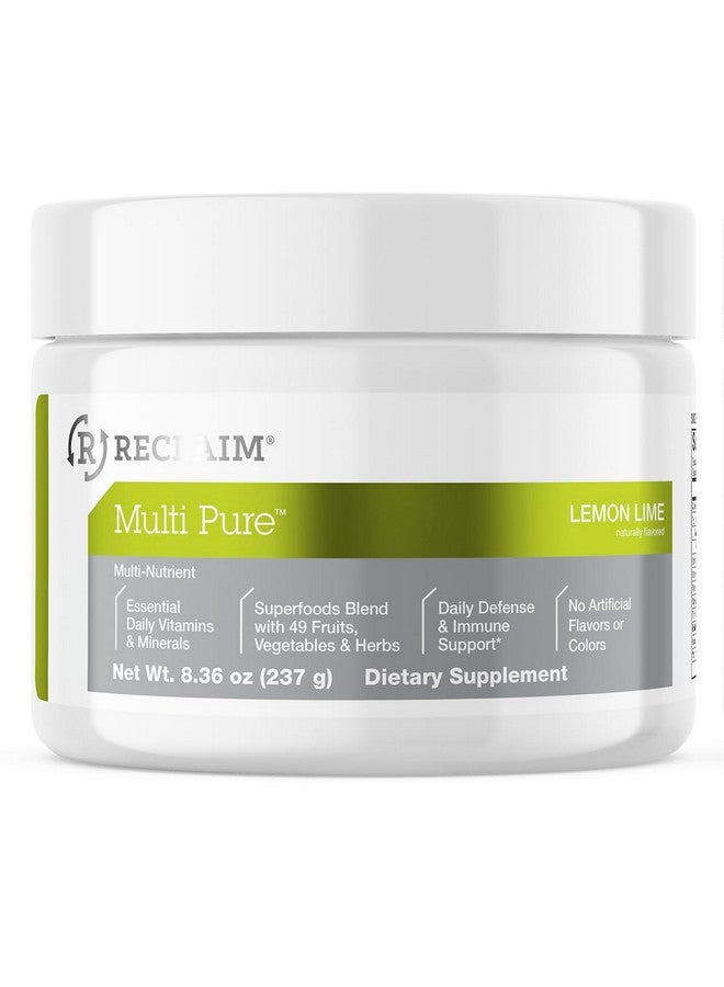 Complete Nutrition مسحوق الليمون والليمون الأخضر المتعدد النقي، دعم المناعة، فيتامين C، فيتامين B المركب، بروبيوتيك، غذاء خارق، كالسيوم، أكسيد المغنيسيوم، (30 حصة) (ليمون ليمون أخضر) - Image 1