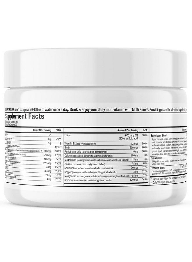 Complete Nutrition مسحوق الليمون والليمون الأخضر المتعدد النقي، دعم المناعة، فيتامين C، فيتامين B المركب، بروبيوتيك، غذاء خارق، كالسيوم، أكسيد المغنيسيوم، (30 حصة) (ليمون ليمون أخضر) - Image 2