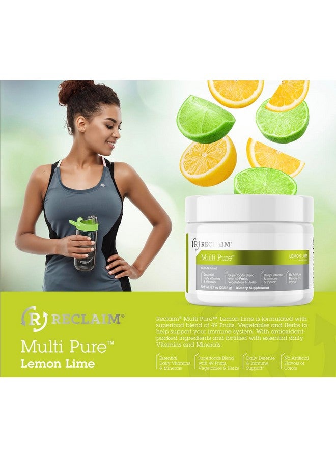 Complete Nutrition مسحوق الليمون والليمون الأخضر المتعدد النقي، دعم المناعة، فيتامين C، فيتامين B المركب، بروبيوتيك، غذاء خارق، كالسيوم، أكسيد المغنيسيوم، (30 حصة) (ليمون ليمون أخضر) - Image 4